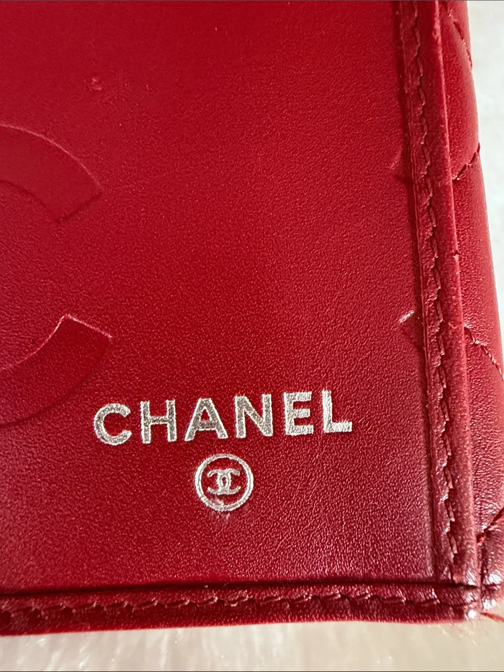 CHANEL Cambon Ligne Red Quilted Large CC Wallet - Picture 9 of 11